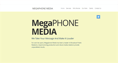 Desktop Screenshot of megaphone-media.com