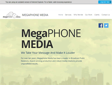 Tablet Screenshot of megaphone-media.com